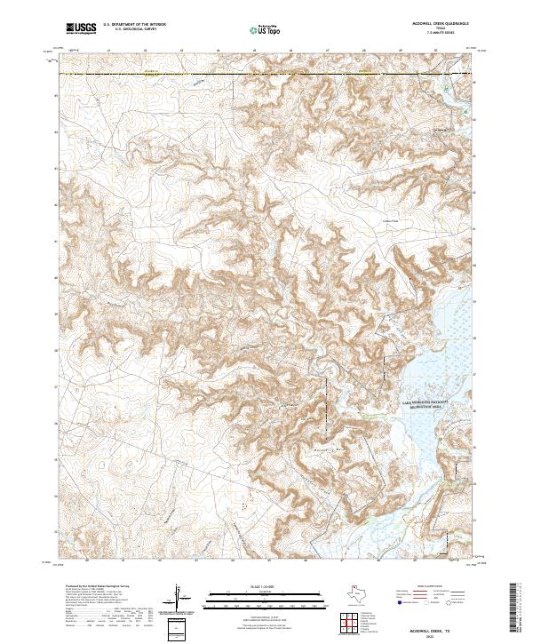 McDowell Creek, TX — USGS 7.5-minute topo (2022)