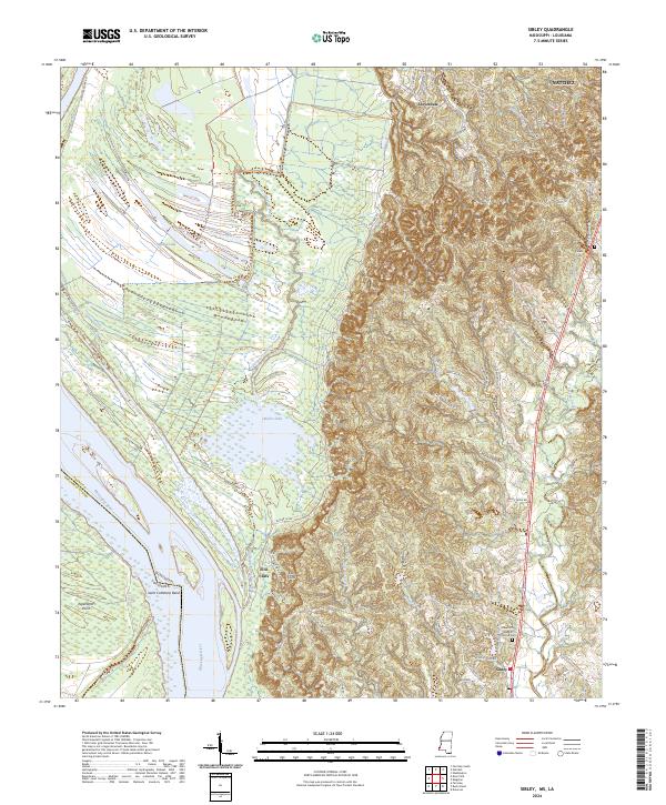 Sibley, MS-LA — USGS 7.5-minute topo (2024)