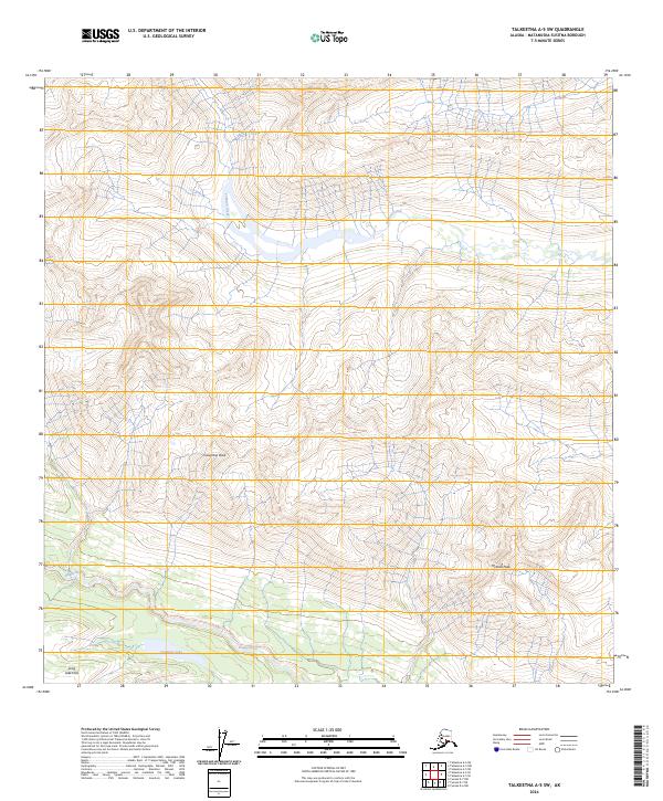 Talkeetna A-5 SW, AK — USGS 7.5-minute topo (2024)