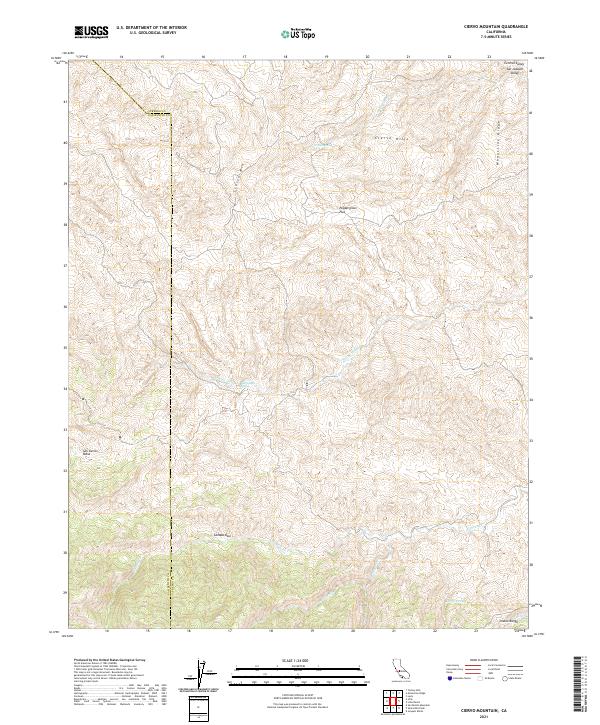 Ciervo Mountain, CA — USGS 7.5-minute topo (2021)
