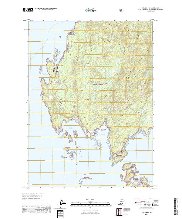 Craig D-6 NE, AK — USGS 7.5-minute topo (2021)