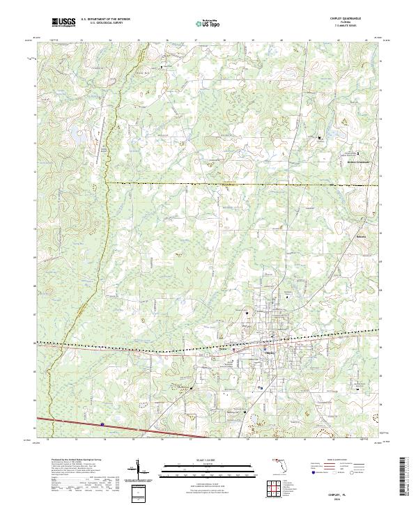 Chipley, FL — USGS 7.5-minute topo (2024)