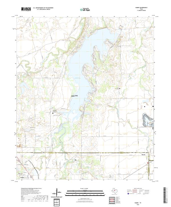 Hamby, TX — USGS 7.5-minute topo (2022)