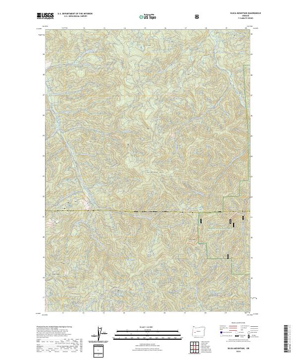 Silica Mountain, OR — USGS 7.5-minute topo (2024)