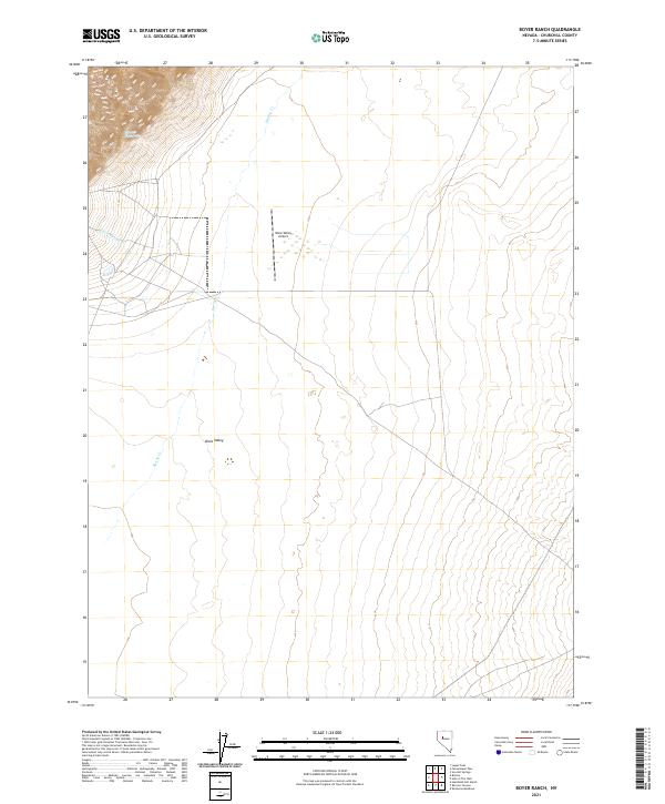 Boyer Ranch, NV — USGS 7.5-minute topo (2021)