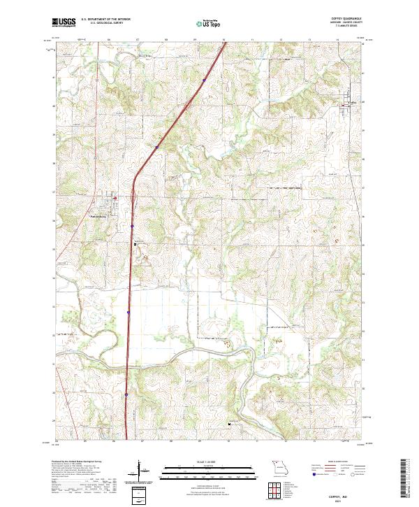 Coffey, MO — USGS 7.5-minute topo (2021)