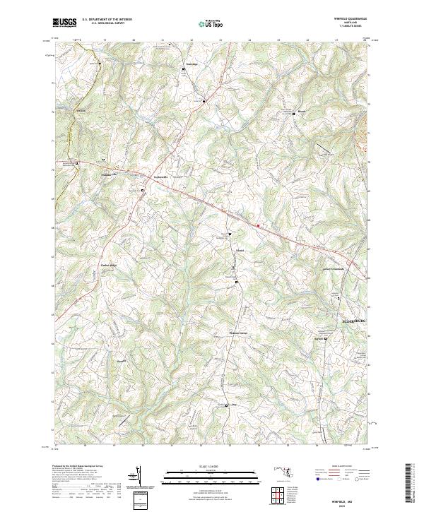 Winfield, MD — USGS 7.5-minute topo (2023)
