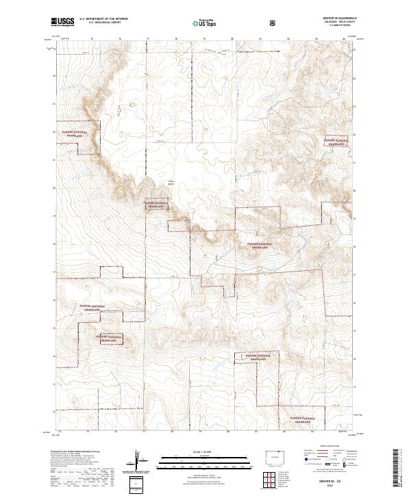 Grover SE, CO — USGS 7.5-minute topo (2022)