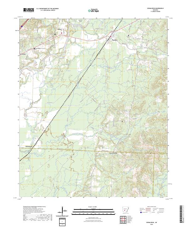 Donaldson, AR — USGS 7.5-minute topo (2024)