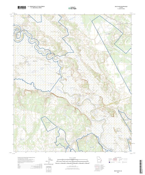 Bug Island, GA — USGS 7.5-minute topo (2026)