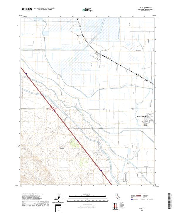 Volta, CA — USGS 7.5-minute topo (2021)