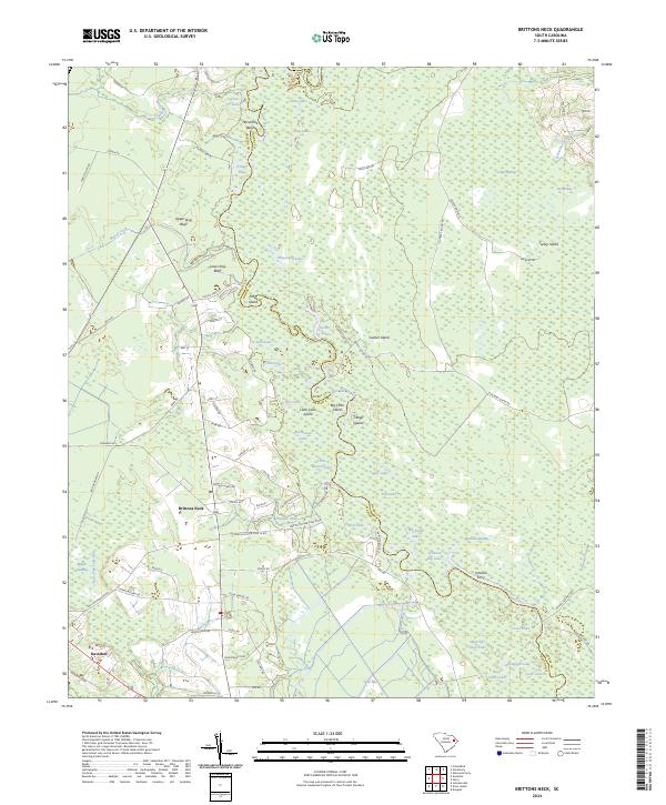 Brittons Neck, SC — USGS 7.5-minute topo (2024)