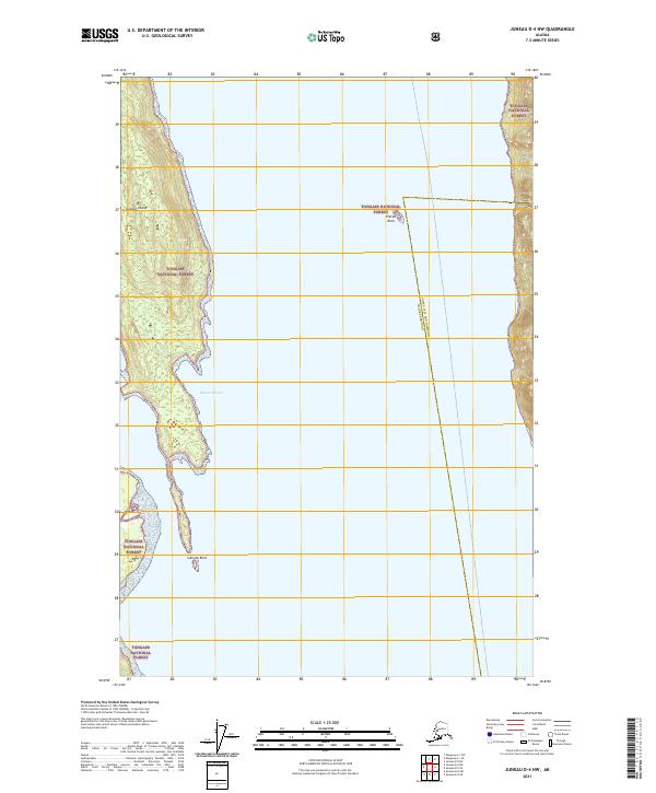 Juneau D-4 NW, AK — USGS 7.5-minute topo (2021)