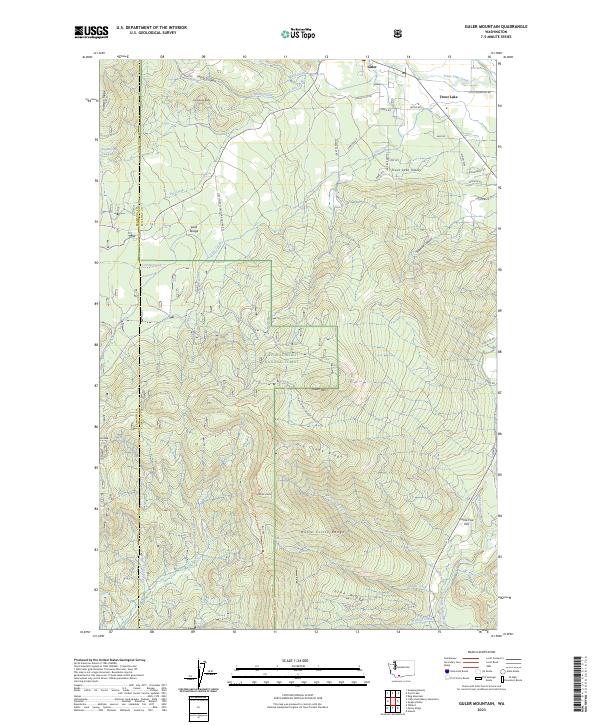 Guler Mountain, WA — USGS 7.5-minute topo (2023)
