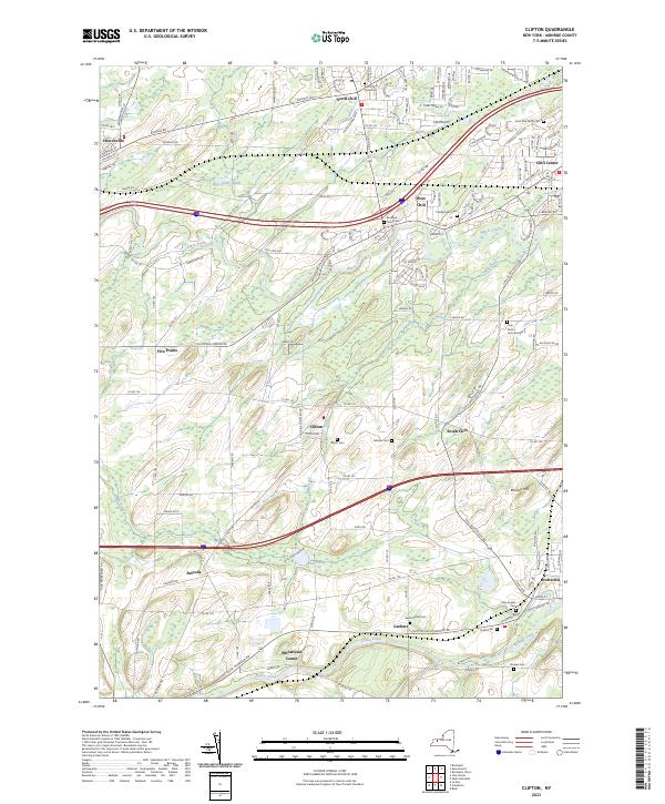 Clifton, NY — USGS 7.5-minute topo (2023)