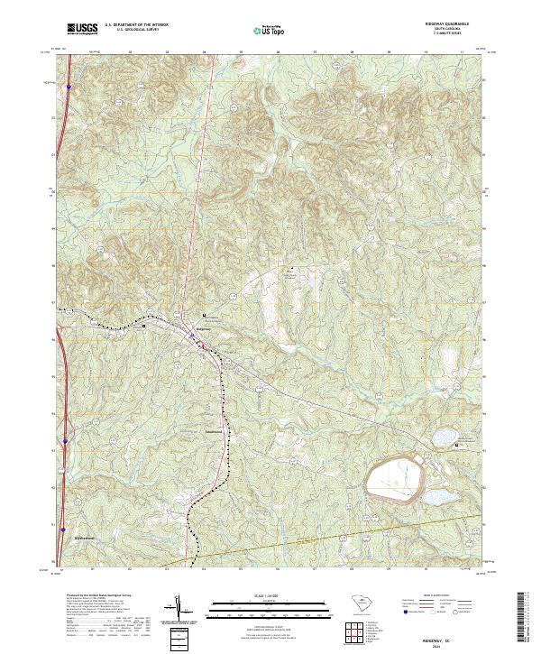 Ridgeway, SC — USGS 7.5-minute topo (2024)
