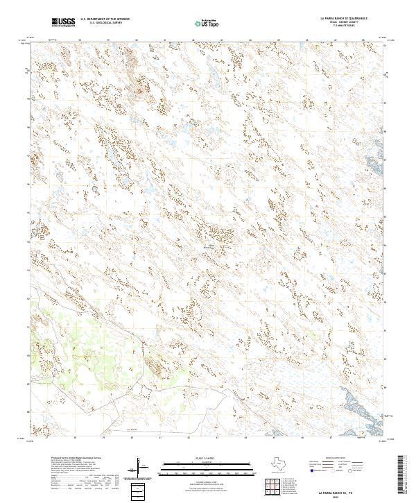 La Parra Ranch SE, TX — USGS 7.5-minute topo (2022)