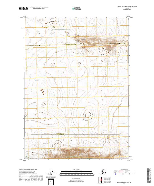 Bering Glacier C-4 SW, AK — USGS 7.5-minute topo (2024)