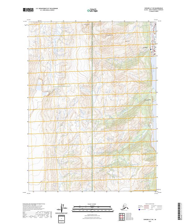 Seward A-7 SW, AK — USGS 7.5-minute topo (2023)