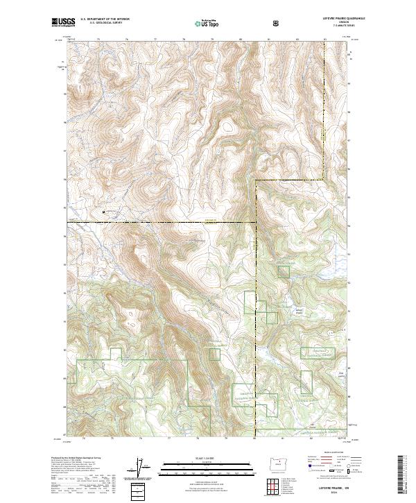 Lefevre Prairie, OR — USGS 7.5-minute topo (2024)