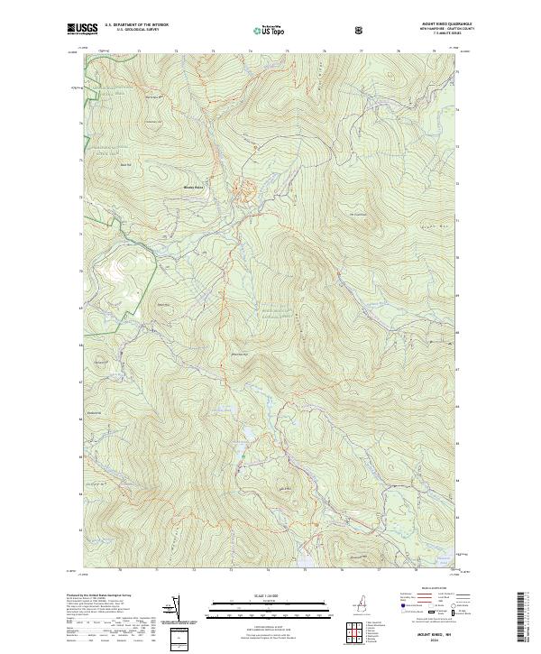 Mount Kineo, NH — USGS 7.5-minute topo (2024)