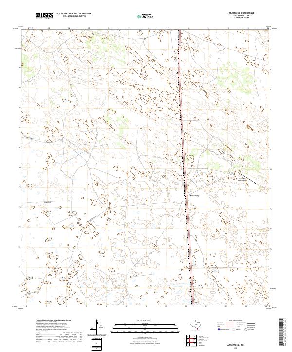 Armstrong, TX — USGS 7.5-minute topo (2022)
