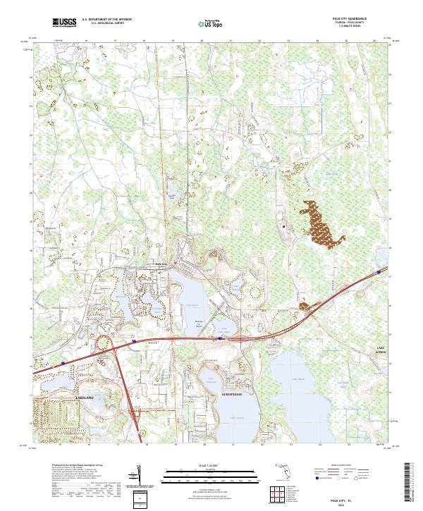 Polk City, FL — USGS 7.5-minute topo (2024)