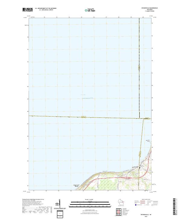Dyckesville, WI — USGS 7.5-minute topo (2022)