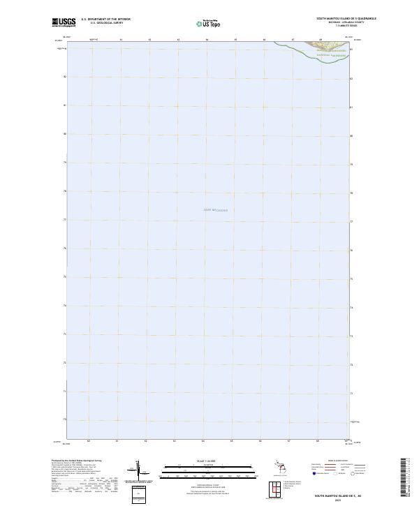South Manitou Island OE S, MI — USGS 7.5-minute topo (2023)