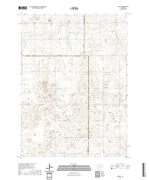 Deloit, NE — USGS 7.5-minute topo (2021)