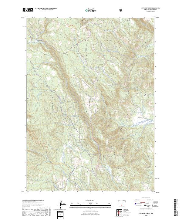 Coffeepot Creek, OR — USGS 7.5-minute topo (2023)