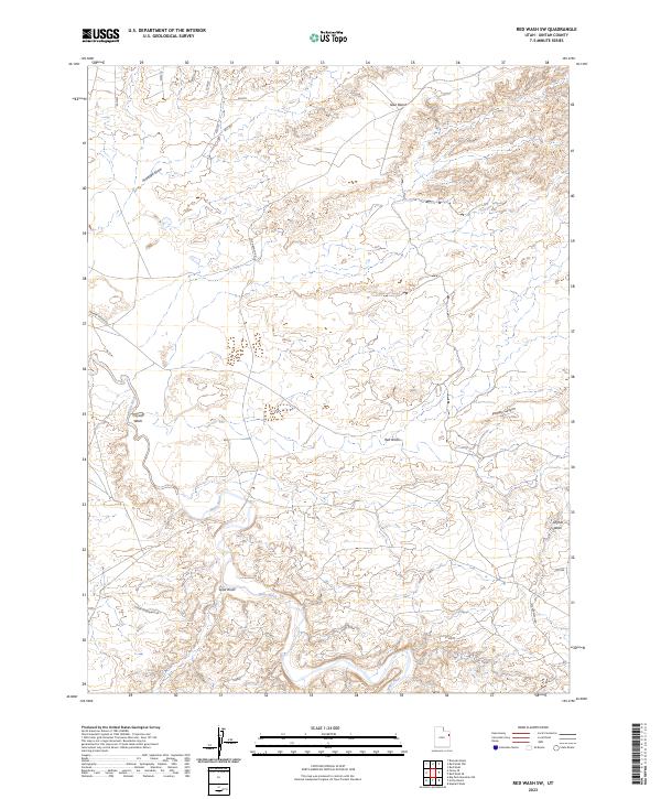 Red Wash SW, UT — USGS 7.5-minute topo (2023)