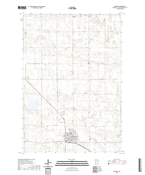 Madison, MN — USGS 7.5-minute topo (2022)