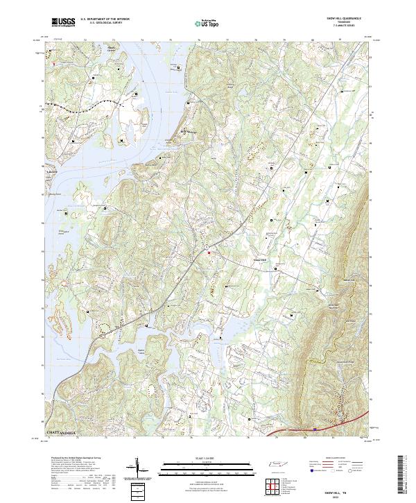 Snow Hill, TN — USGS 7.5-minute topo (2022)