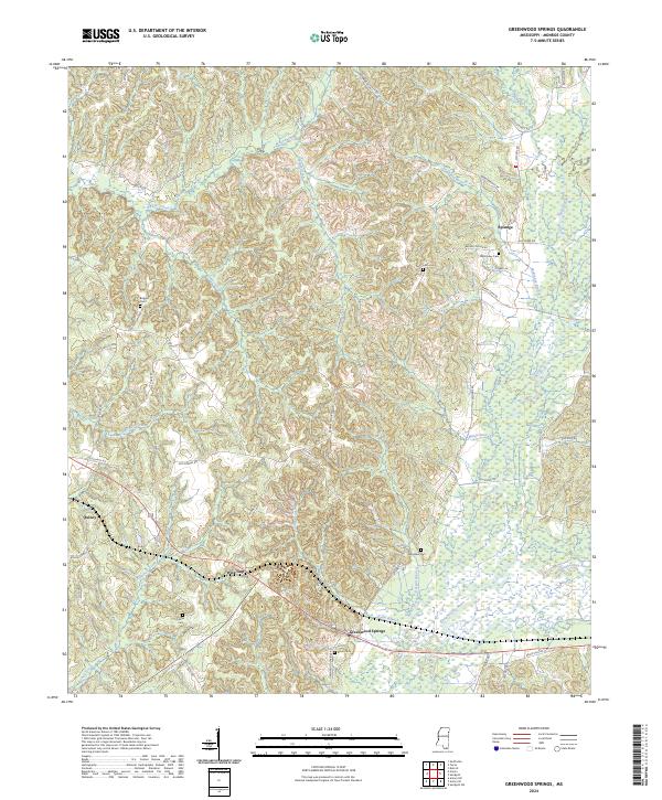 Greenwood Springs, MS — USGS 7.5-minute topo (2024)