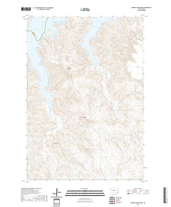 Crokett Mountains, SD — USGS 7.5-minute topo (2021)