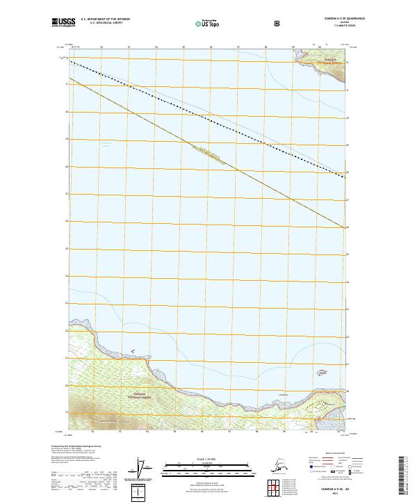Sumdum A-5 SE, AK — USGS 7.5-minute topo (2021)