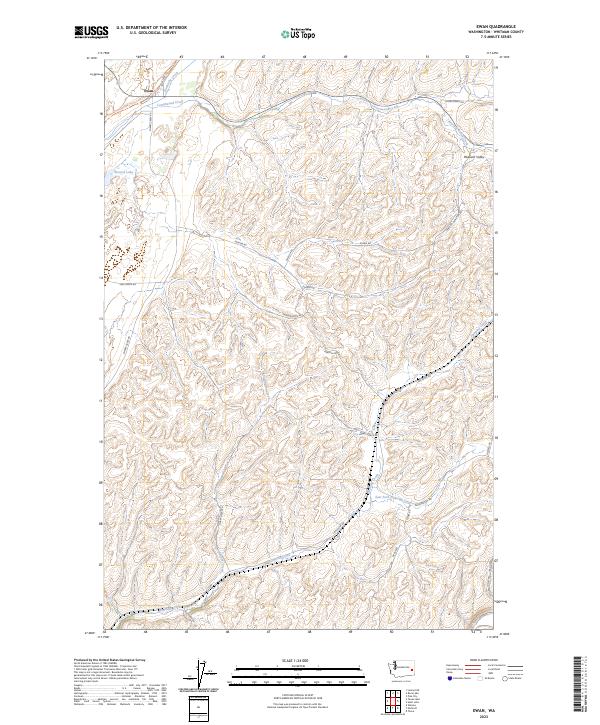 Ewan, WA — USGS 7.5-minute topo (2023)
