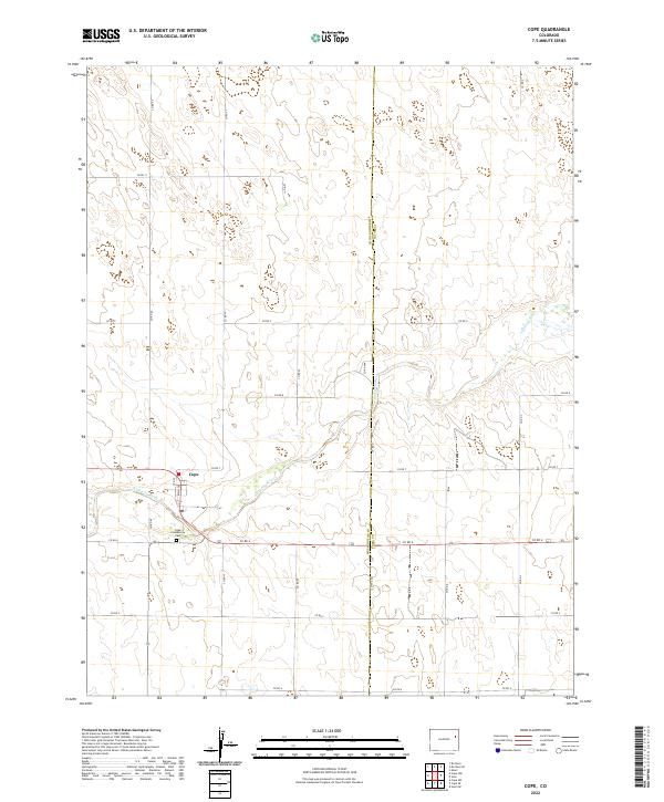 Cope, CO — USGS 7.5-minute topo (2022)