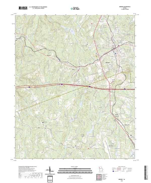Bremen, GA — USGS 7.5-minute topo (2024)
