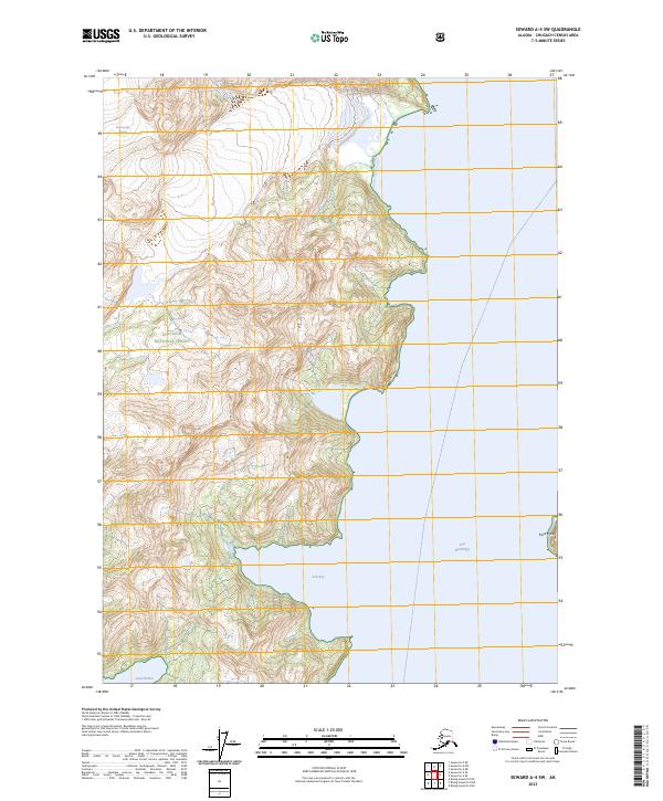 Seward A-4 SW, AK — USGS 7.5-minute topo (2023)