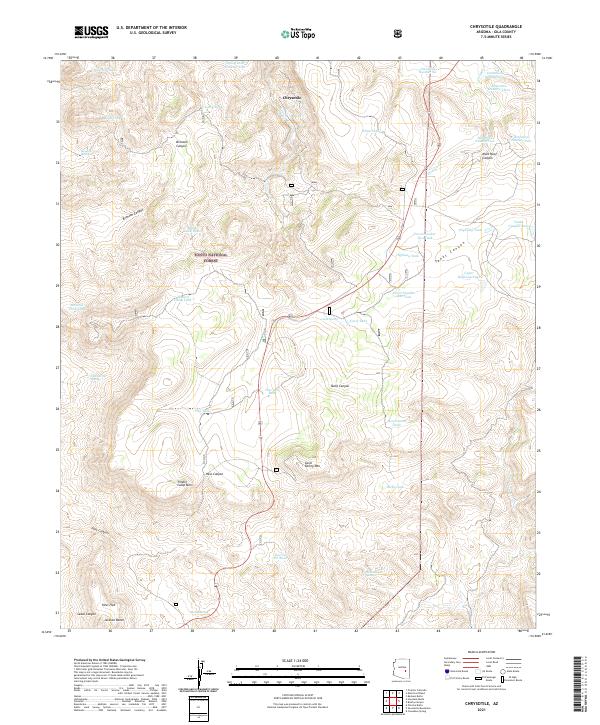 Chrysotile, AZ — USGS 7.5-minute topo (2021)