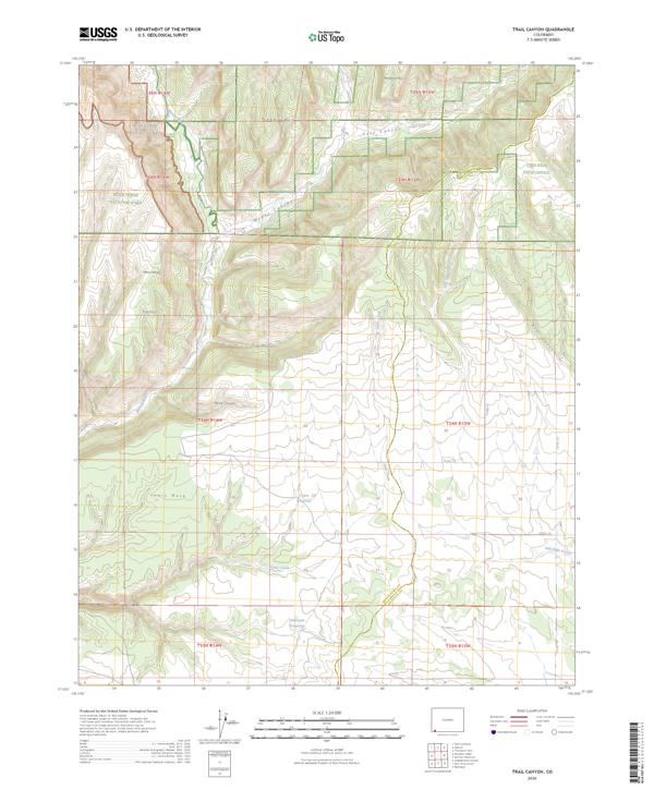 Trail Canyon, CO — USGS 7.5-minute topo (2026)