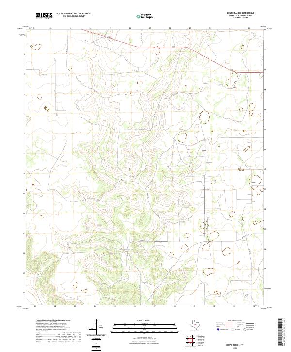 Coupe Ranch, TX — USGS 7.5-minute topo (2022)