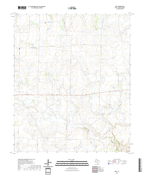 Irby, TX — USGS 7.5-minute topo (2022)