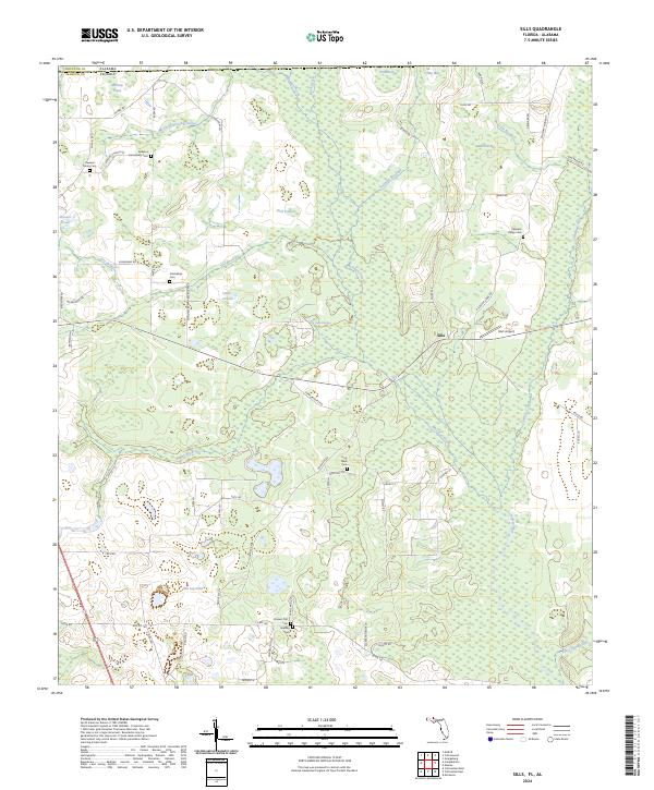 Sills, FL-AL — USGS 7.5-minute topo (2024)