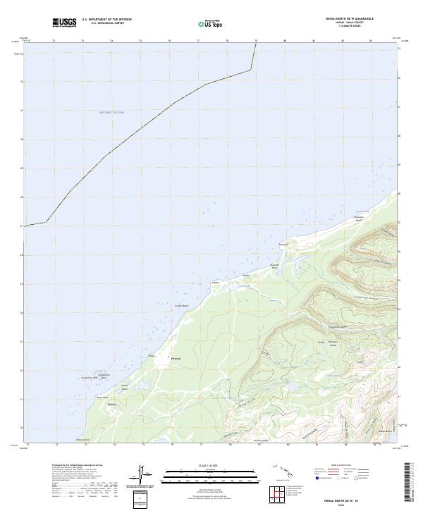 Niihau North OE W, HI — USGS 7.5-minute topo (2024)