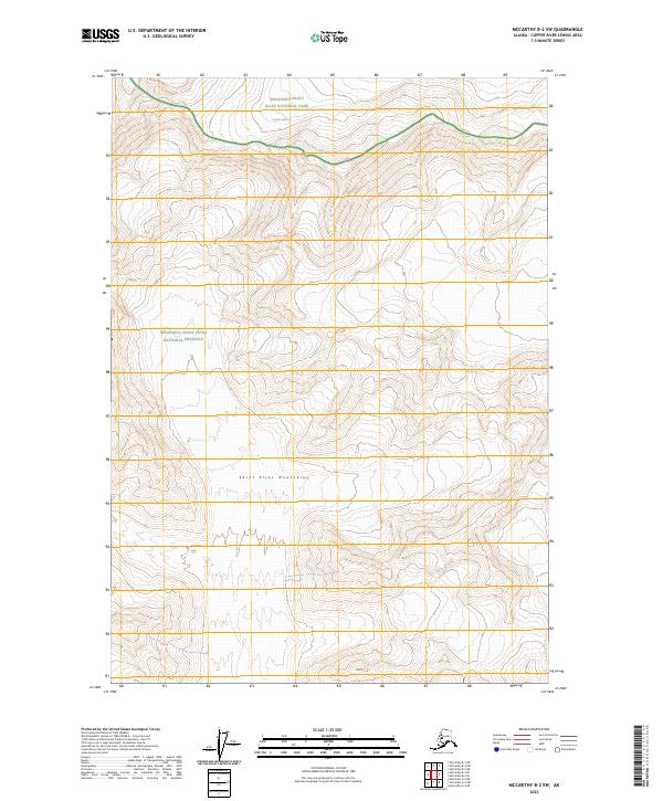 McCarthy B-2 SW, AK — USGS 7.5-minute topo (2023)