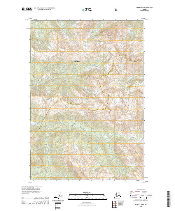 Juneau A-2 SW, AK — USGS 7.5-minute topo (2024)