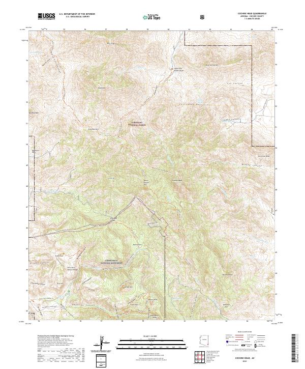 Cochise Head, AZ — USGS 7.5-minute topo (2021)